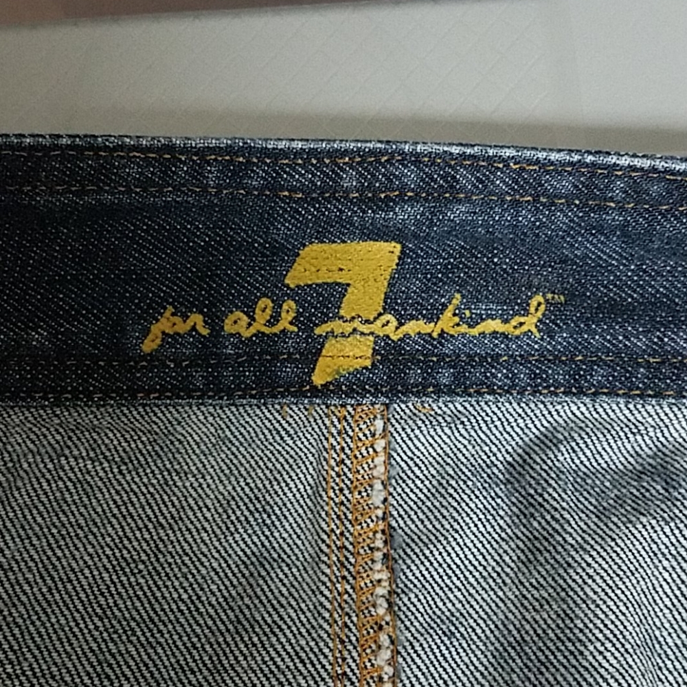 7 For All Mankind Jean Skirt - Picture 8 of 9